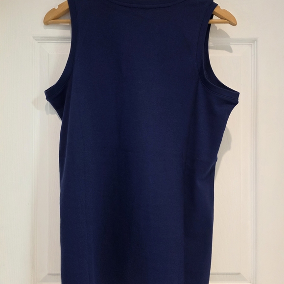 Isaac Mizrahi Navy Blue Tank Top - Picture 6 of 6